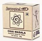 Aurospirul Chai Masala z imbirem, czarnym pieprzem, goździkiem, kardamonem i cynamonem, 50 g