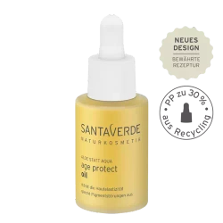 Santaverde Age Protect antyoksydacyjny olejek przeciwstarzeniowe serum regeneracyjne z sokiem z bio aloesu i nektarem z kwiatów bio aloesu 30 ml